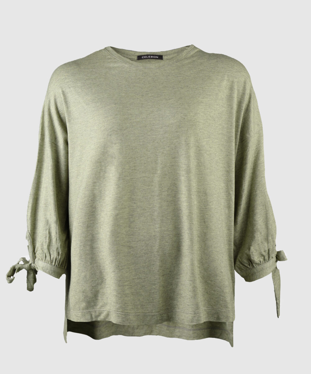 بلوز زنانه آستین گره ای