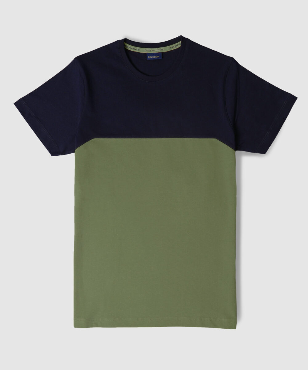 تیشرت مردانه دو رنگ