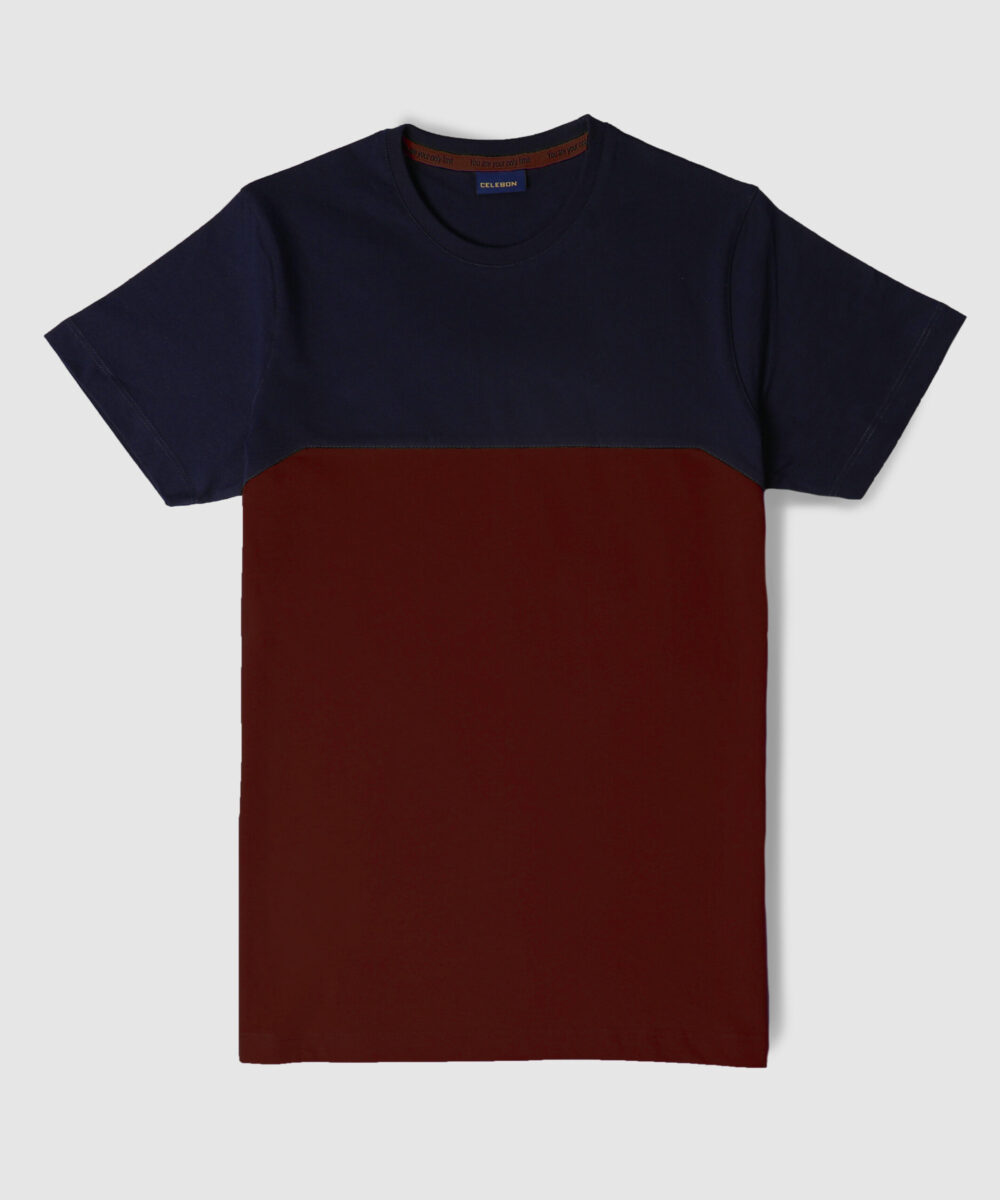 تیشرت مردانه دو رنگ