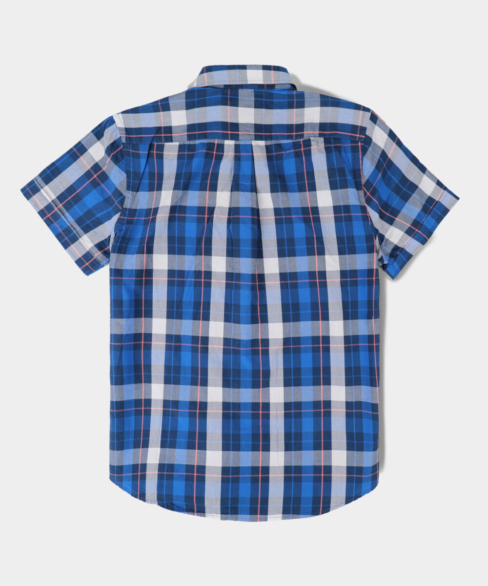 پیراهن مردانه آستین کوتاه چهارخونه