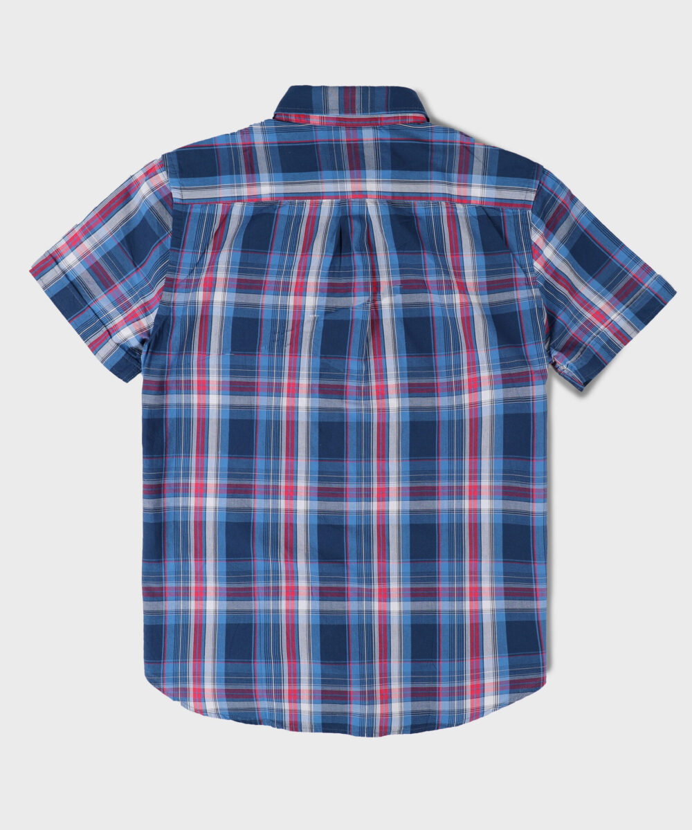 پیراهن مردانه آستین کوتاه چهارخونه