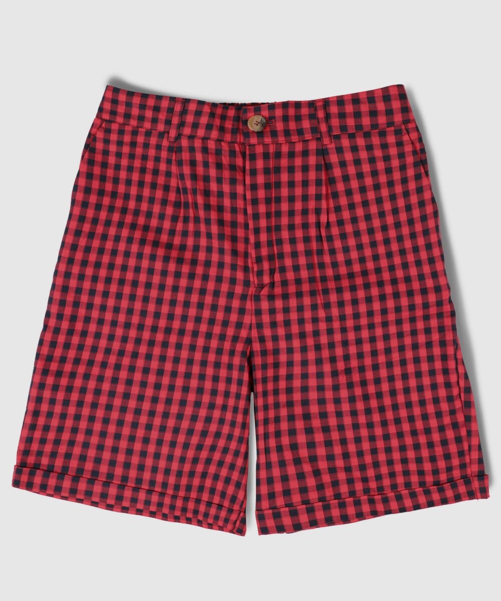 شلوارک زنانه چهارخونه