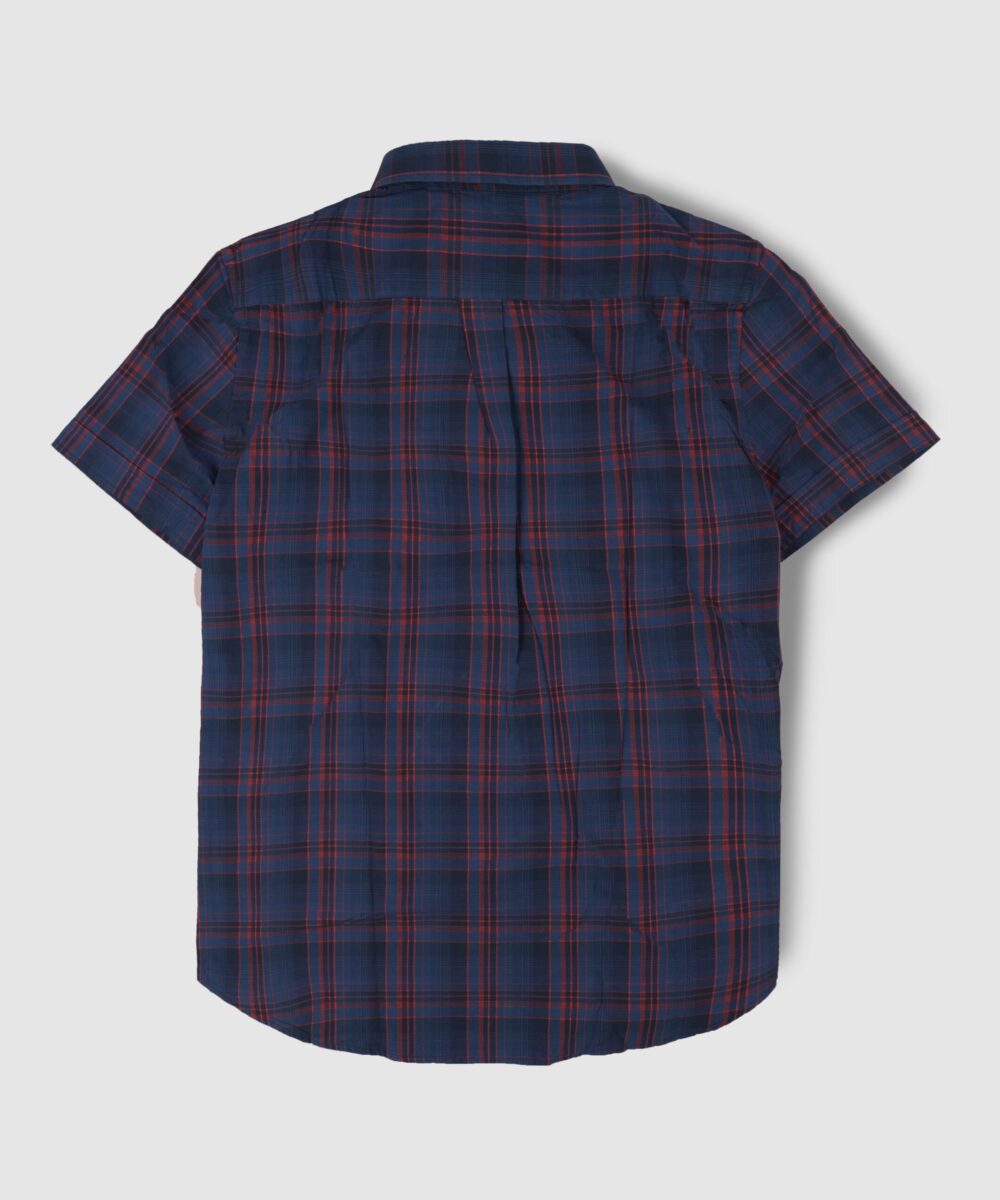 پیراهن مردانه آستین کوتاه چهارخونه