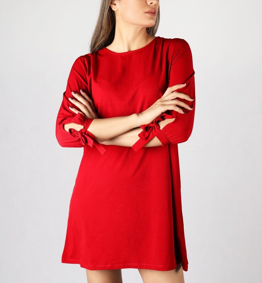 پیراهن زنانه آستین گره ای