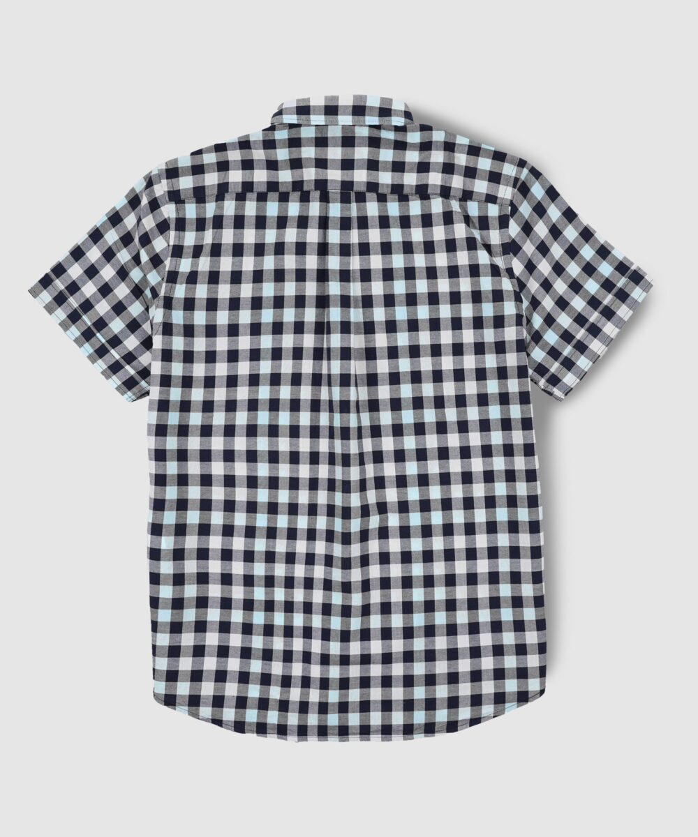 پیراهن مردانه آستین کوتاه چهارخونه