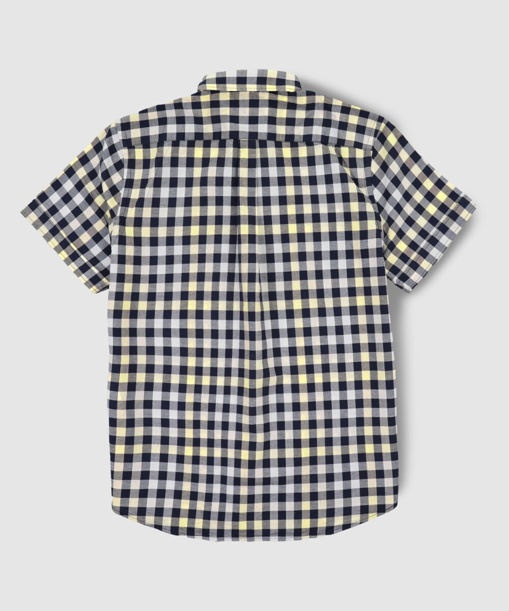 پیراهن مردانه آستین کوتاه چهارخونه