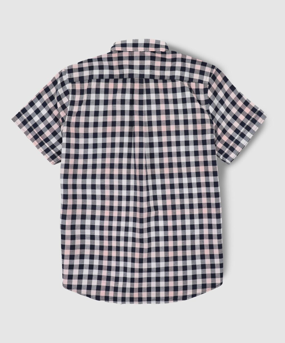 پیراهن مردانه آستین کوتاه چهارخونه