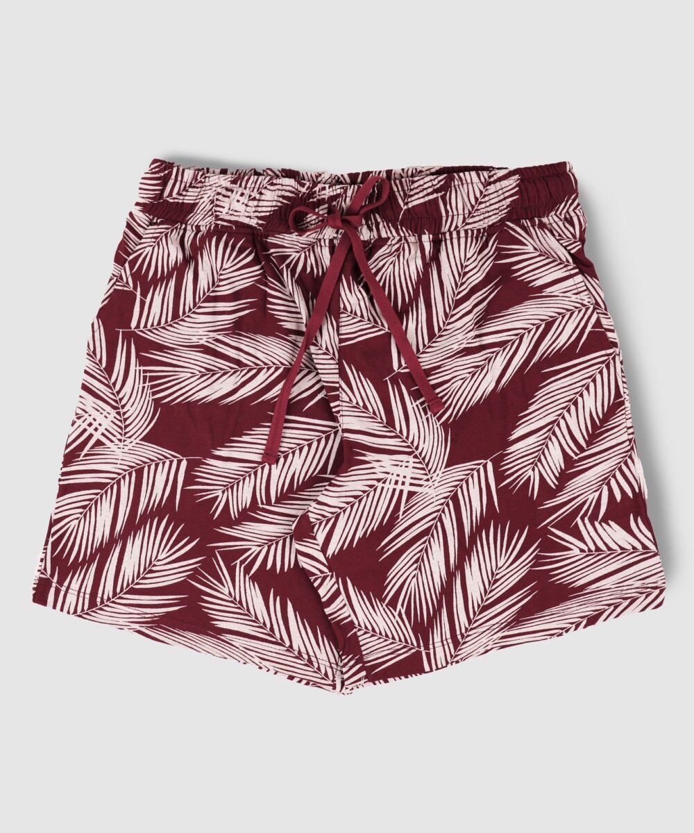 شلوارک زنانه طرح برگ