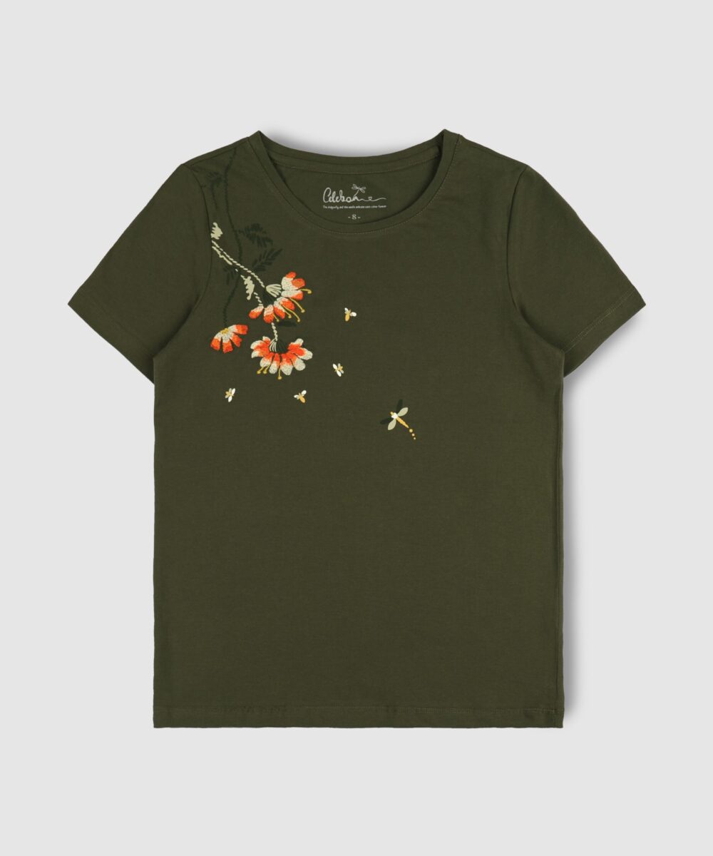 تی شرت زنانه یقه گرد