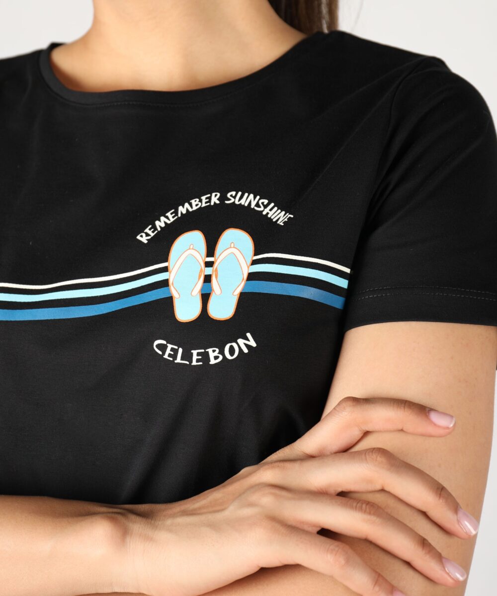 تی شرت زنانه یقه گرد