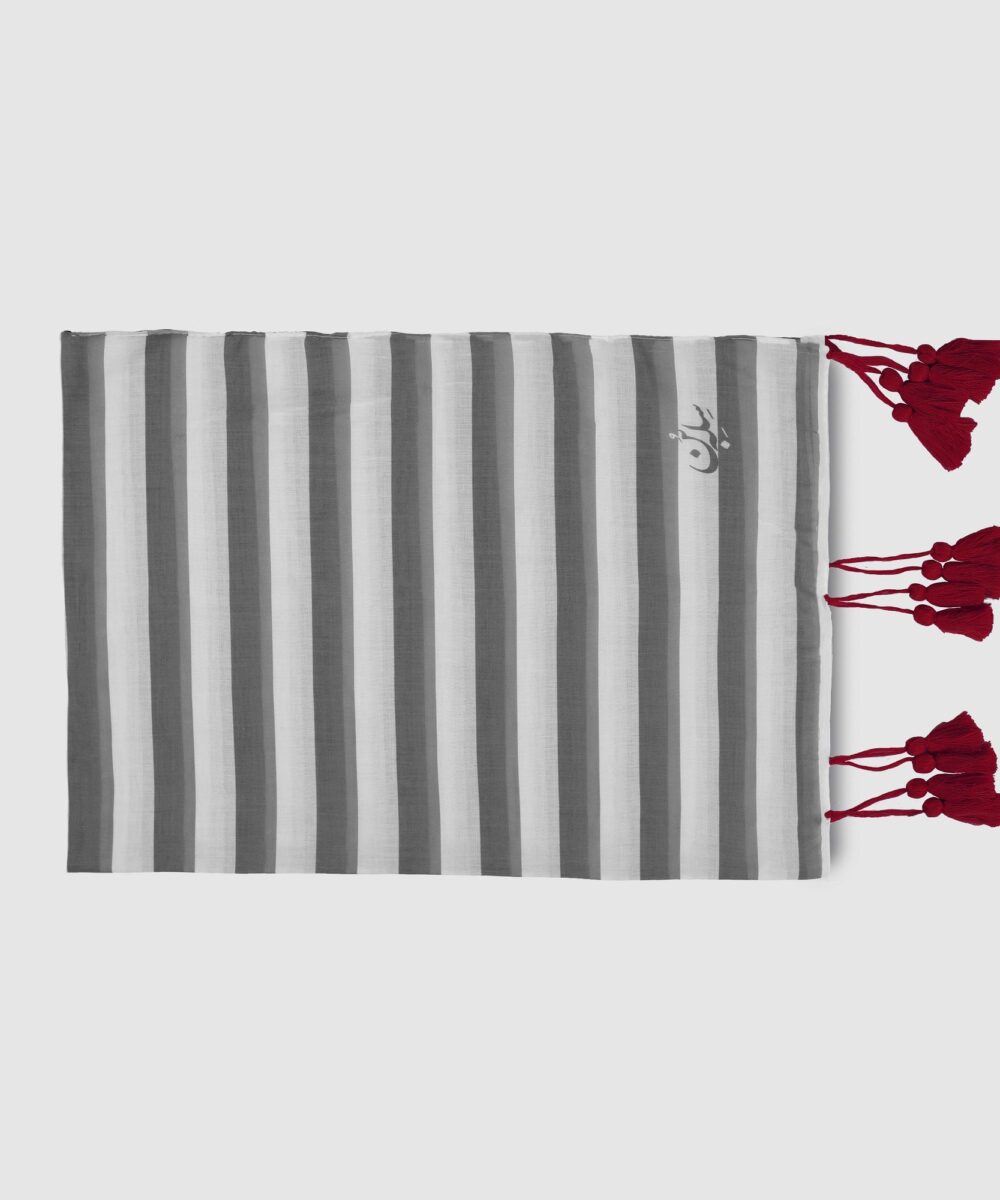 شال زنانه راه راه